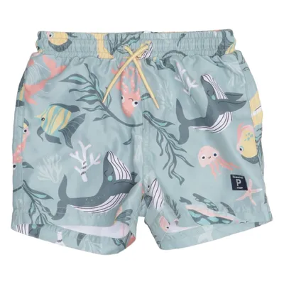 Zwemshort (Groen, Meerkleurig) van Polarn O. Pyret Polyester