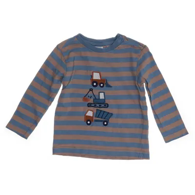 Långärmad t-shirt (Blå, Beige) från Alana Ekologisk bomull