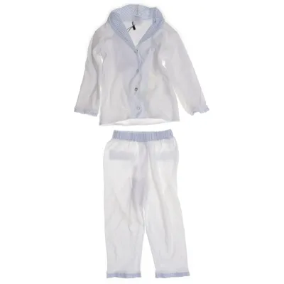 Pyjamas (Vit, Blå) från Livly Baby Bomull