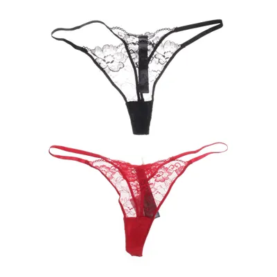 Thongs (Black, Red) from NA-KD Cotton, Elastane, Polyamide