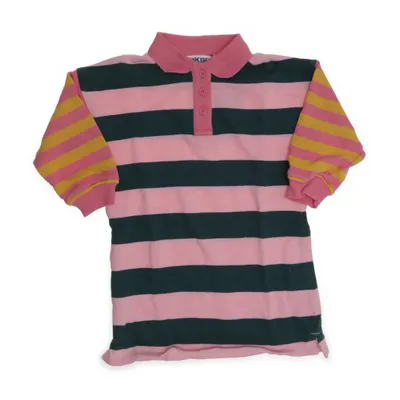 Rugbytröja (Rosa, Grön, Gul) från Rikki Bomull
