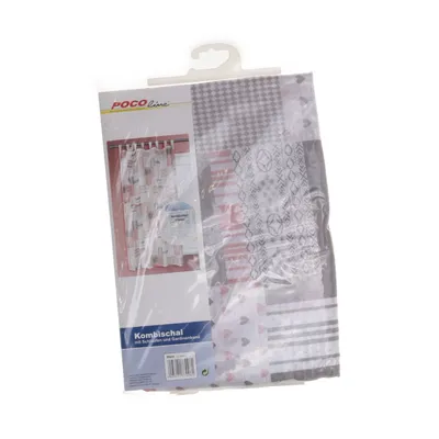 Loop curtain (Pink, Gray, White) from Poco Line Polyester