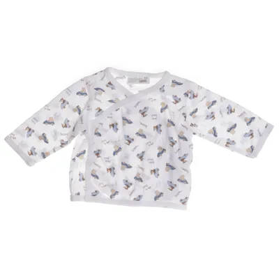 Omlottopp (Vit, Blå, Brun) från Ergee Bomull