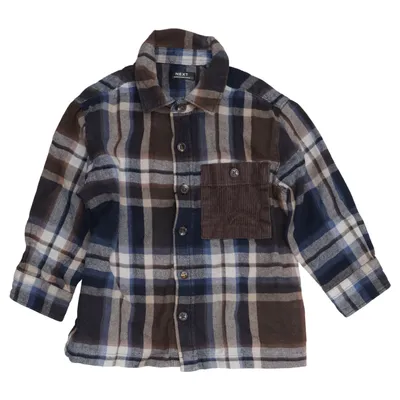 Flannel shirt (Blue, Brown, White) from Next Cotton