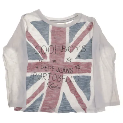 Long sleeve T-shirt (White, Multicolored) from Pepe Jeans Cotton, Polyester