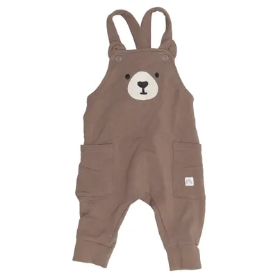 Hängselbyxor (Brun) från Lindex Baby Bomull, Elastan