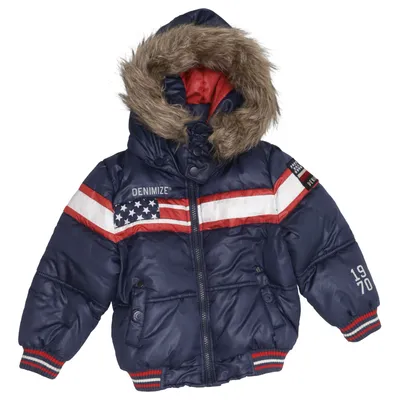 Winterjas (Blauw, Rood, Wit) van DNMZ Polyester