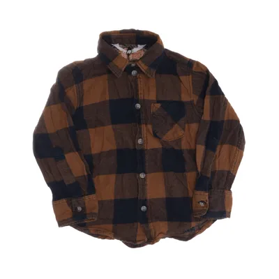 Flanellskjorta (Brun, Blå) från H&M Kids Bomull