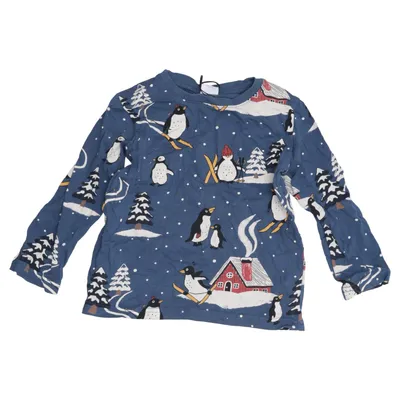 Langærmet t-shirt (Blå, Flerfarvet) fra Lindex Kids Bomuld