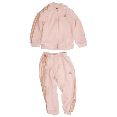 Sportssæt (Pink) fra Adidas Bomuld, Genanvendt polyester