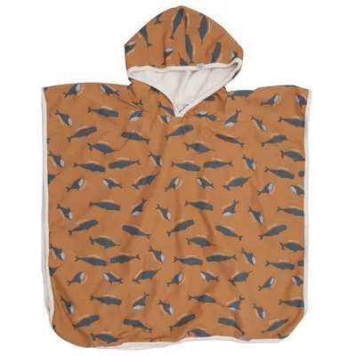 Badponcho (Bruin) van Lässig Katoen, Polyester