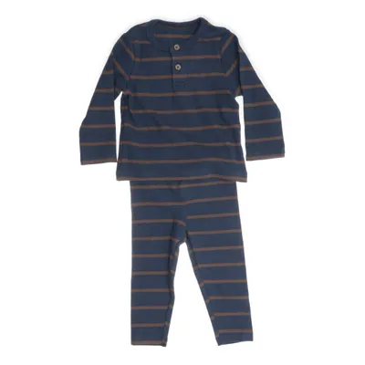 Pyjamas (Blå, Brun) från By Love & J Love Elastan, Ekologisk bomull