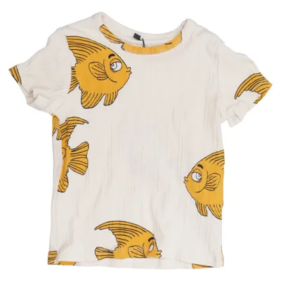 T-shirt (Beige, Geel) van Mini Rodini Katoen, Elastaan