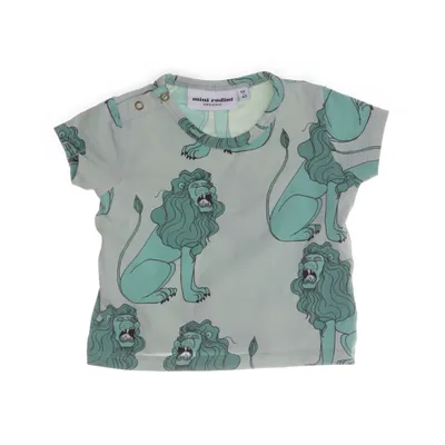 T-shirt (Grøn, Flerfarvet) fra Mini Rodini Elastan, Økologisk bomuld