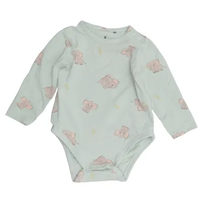 Body (Vert) de Åhléns Kids Coton, Élasthane