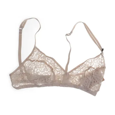Bralette (Beige) from Hanro of Switzerland Cotton, Elastane, Polyamide