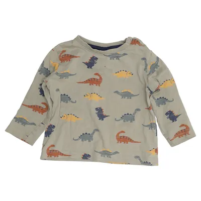 Långärmad t-shirt (Grön, Flerfärgad) från Pusblu Bomull