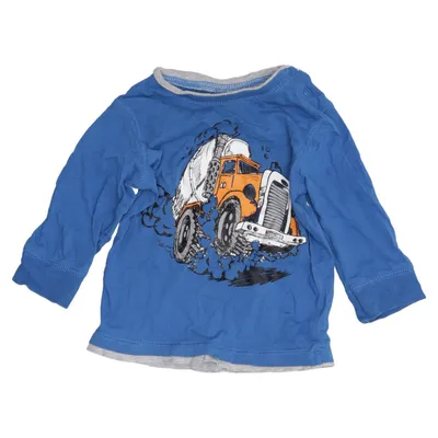 Langærmet t-shirt (Blå, Flerfarvet) fra Mini