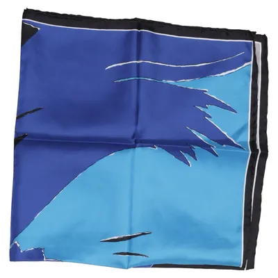 Zakdoek (Blauw, Grijs, Zwart) Zijde