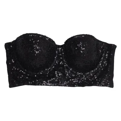 Bandeau bra (Black) from Bodyzone by KappAhl Elastane, Polyamide, Polyester