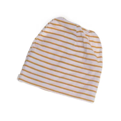 Bonnet (Blanc, Jaune) de A Happy Brand Coton, Élasthane