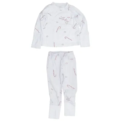 Pyjama (Weiß, Rot) von Livly Baumwolle