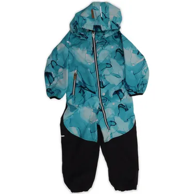 Overall (Blue, Black) from Reima Elastane, Polyamide, Polyester