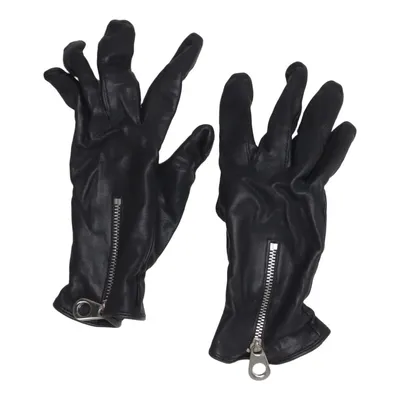 Leather gloves (Black) from Handskmakaren Acrylic, Leather, Wool