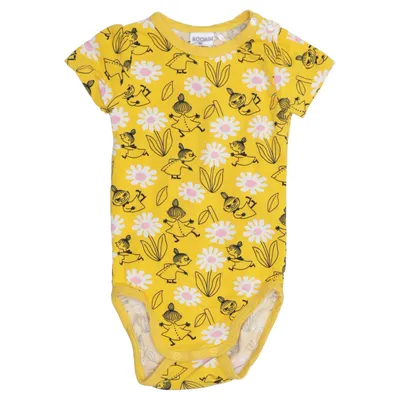 Body (Yellow, White, Pink) from Moomin by Martinex Elastane, Organic cotton