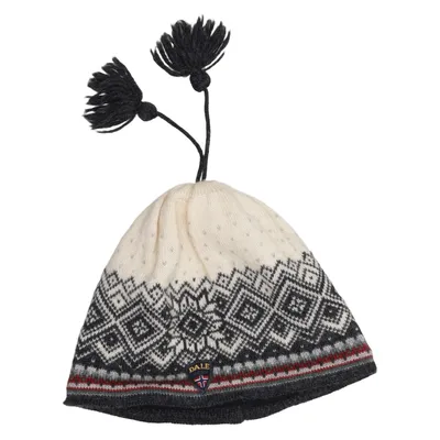 Pompon muts (Beige, Zwart, Meerkleurig) van Dale of Norway Wol