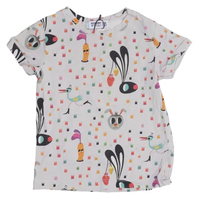T-shirt (Gray, Multicolored) from Raspberry Republic Elastane, Organic cotton