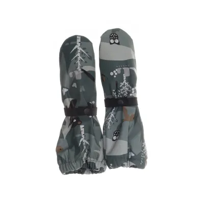 Mittens (Green, Gray, Multicolored) from Lindberg Polyester, Polyurethane