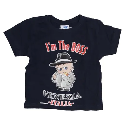 T-shirt (Meerkleurig, Zwart) van JHK Katoen
