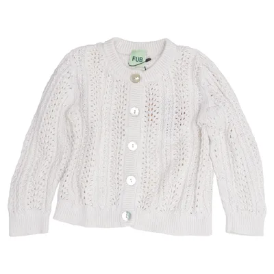 Cardigan (White) from FUB Organic cotton