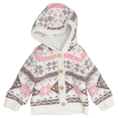 Christmas sweater (White, Pink, Brown) from Babaluno Acrylic