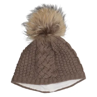 Bonnet à pompon (Marron) de Steffner Polyester, Laine