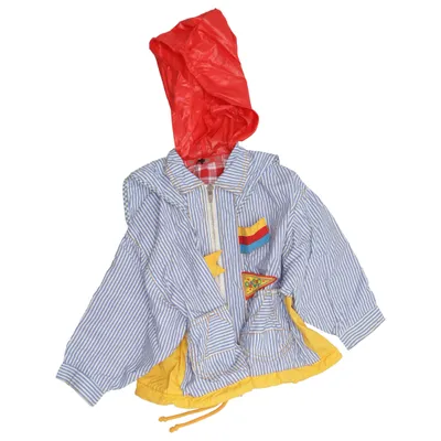 Rain jacket (Blue, White, Yellow) from Oilily Cotton, Polyester