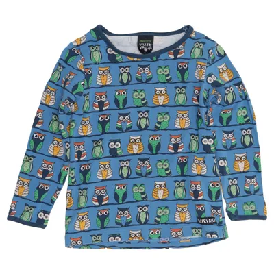 Long sleeve T-shirt (Blue, Multicolored) from Villervalla Elastane, Organic cotton