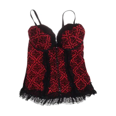Bustier (Black, Red) from Ensored Elastane, Polyamide