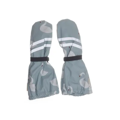 Vantar (VATTENTÄTA GALON VANTAR FLEECE FODER LJUSBLÅ MED SVANAR ASKUNGEN) från Petite Chérie