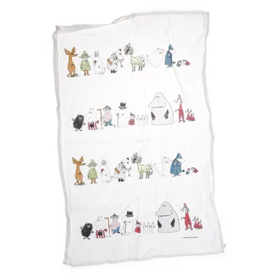 Kitchen towel (White, Multicolored) from Moomin Characters Linen