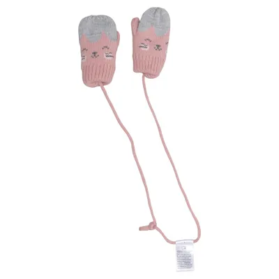 Moufles (Rose, Gris) de Baby Club by C&A Acrylique, Polyester