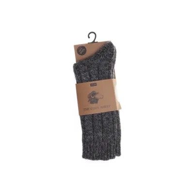 Knit socks (Gray) from The Cozy Sheep