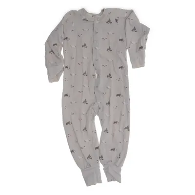 Barboteuse (Gris) de Åhléns Kids Coton, Élasthane