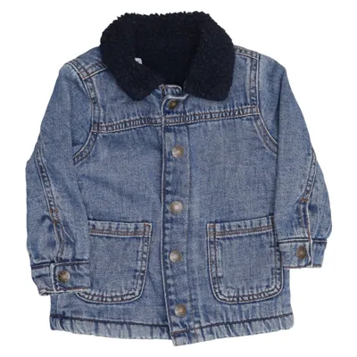 Lined denim jacket (Blue) from Nutmeg Cotton, Polyester