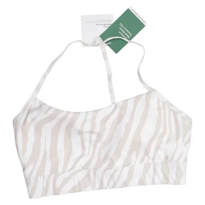 Sport-bh (Beige, Wit) van Halara Elastaan, Polyester