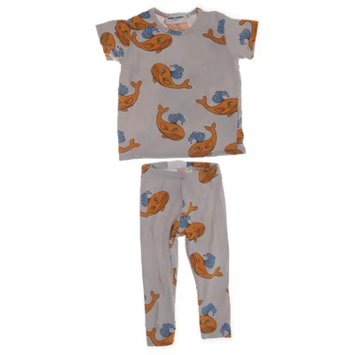 Pajamas (Gray, Multicolored) from Mini Rodini Elastane, Organic cotton