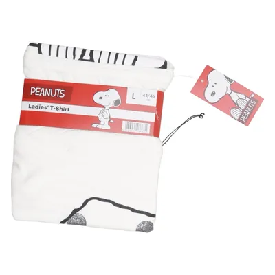 T-shirt (Blanc, Noir) de Peanuts Coton, Élasthane
