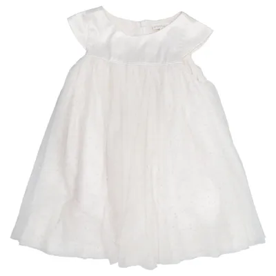 Bloemenmeisjes jurk (Wit) van POMPdeLUx Katoen, Elastaan, Polyester