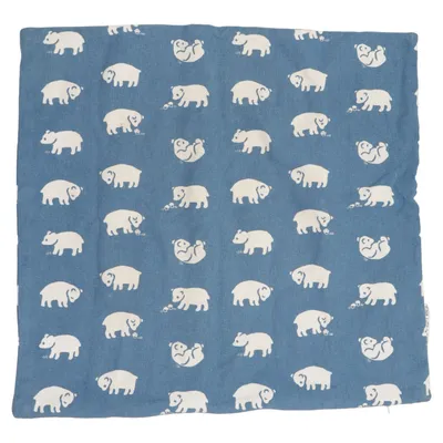 Housse de coussin (Bleu, Blanc) de Fine Little Day Coton biologique